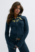 14+ 2 way zip hoodie - Navy blazer