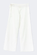 14+ linen blend trousers - Blanc