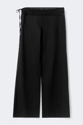 14+ linen blend trousers - Noir