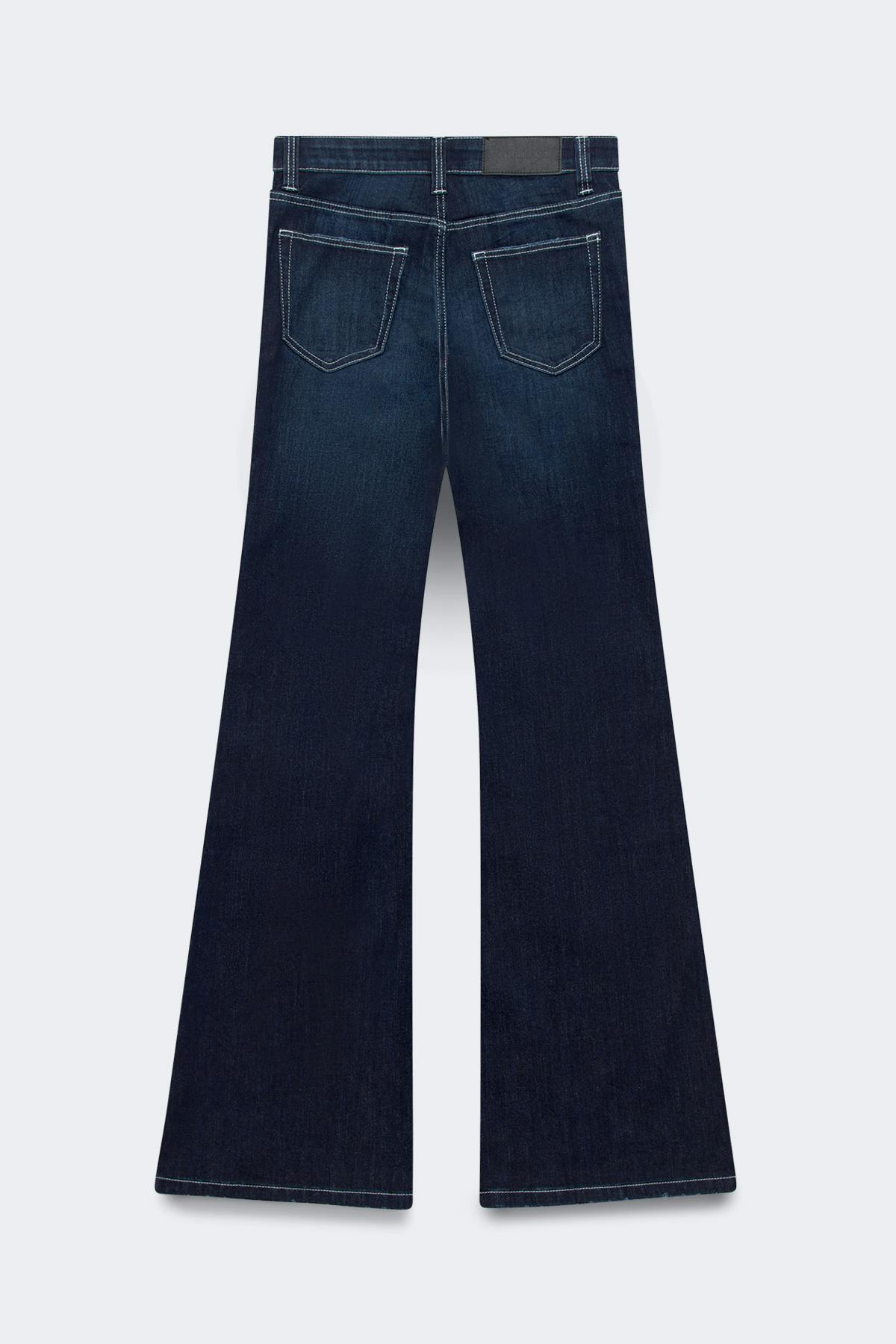 Glow low flare petite jeans - Offblack