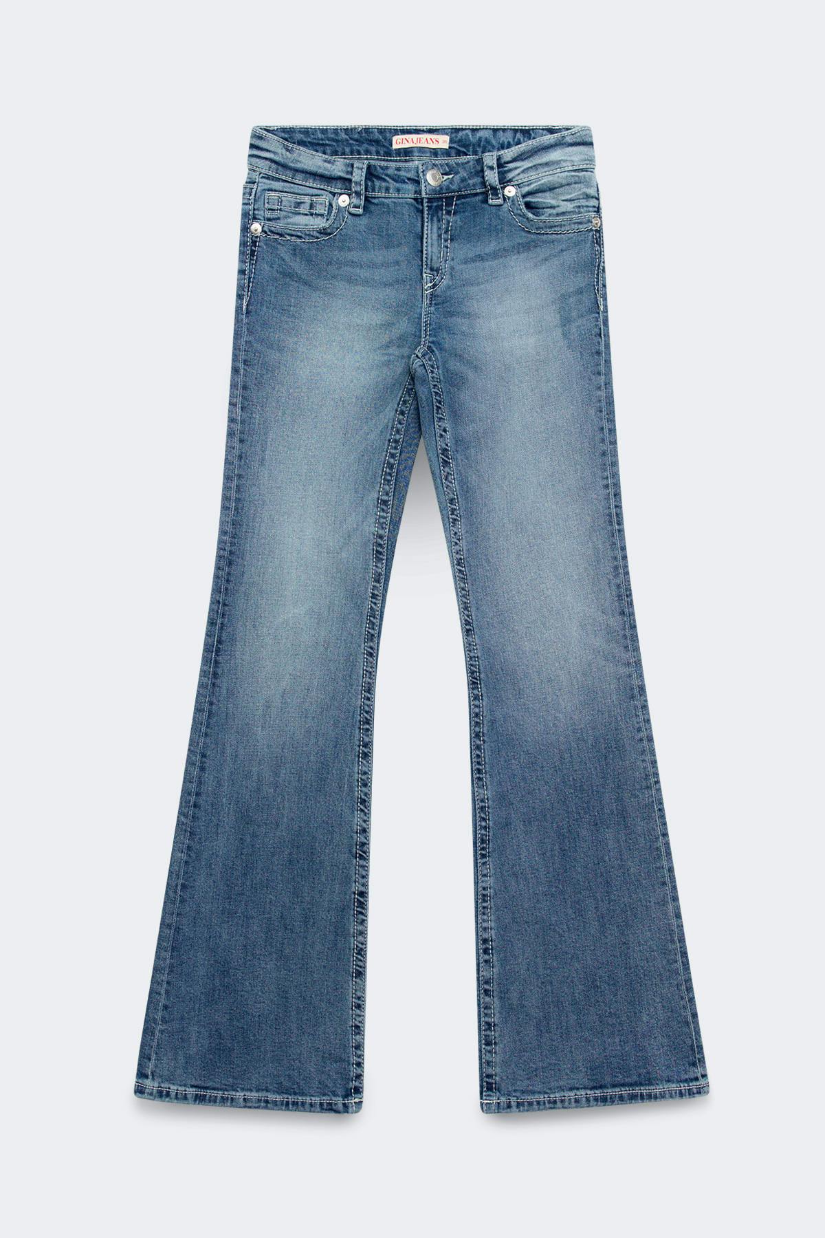 Glow rise flare tall jeans - Noir