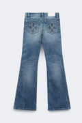 Glow rise flare tall jeans - Noir
