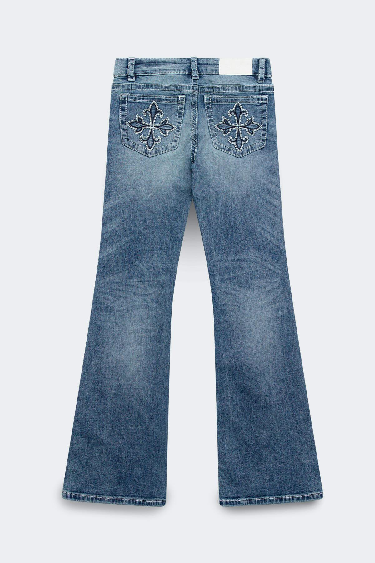 Glow rise flare tall jeans - Noir