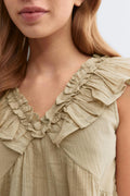 Y frill top - Vert