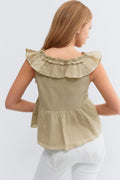 Y frill top - Vert