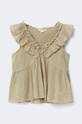 Y frill top - Vert