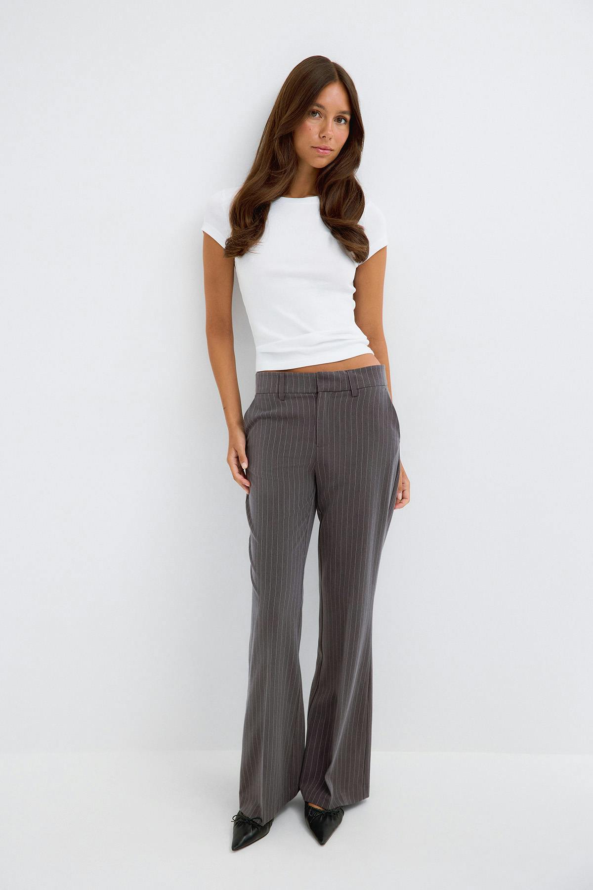 Iconic relaxed bootcut trouser - Noir