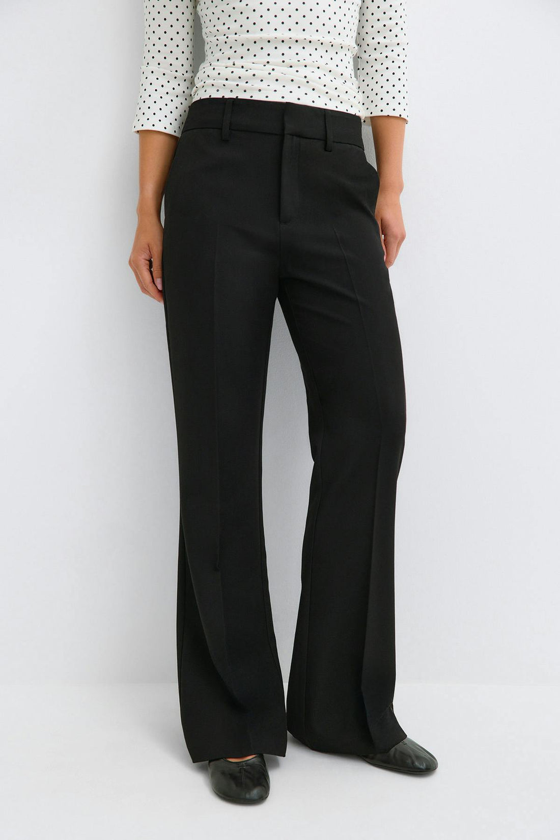 Iconic relaxed bootcut trouser - Noir