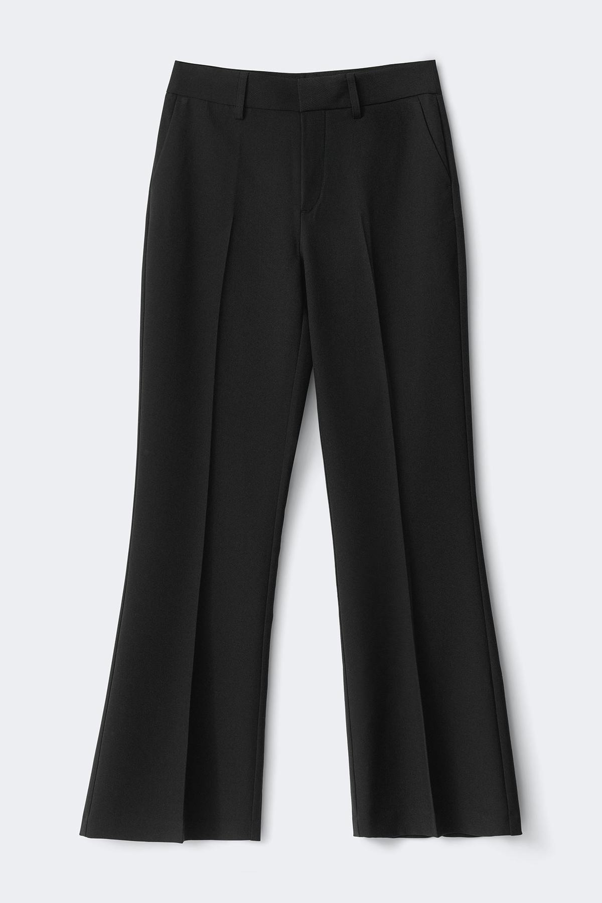 Iconic relaxed bootcut trouser - Noir