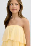 Y strap frill top - Flan