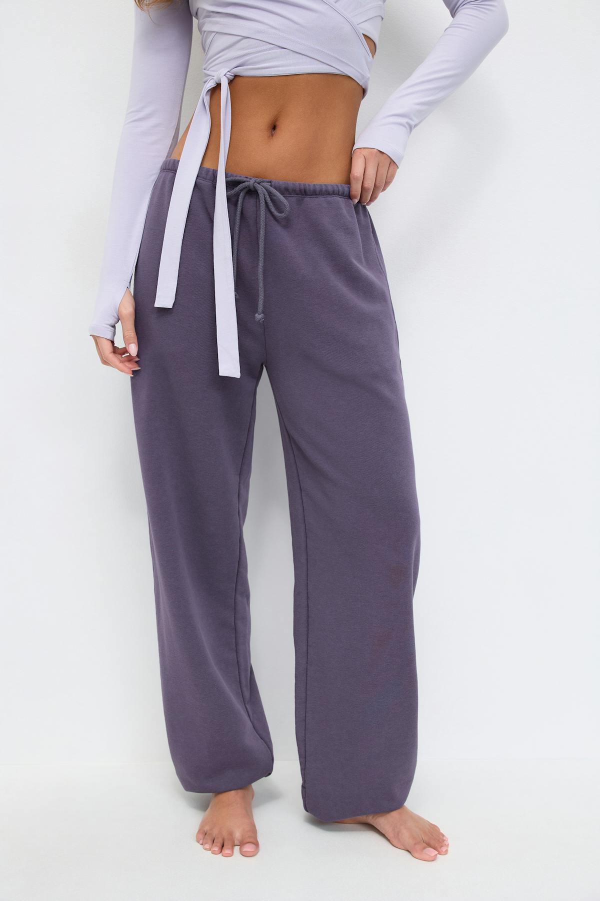 Soft sport sweatpants - Dusty blue