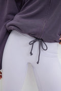 Soft sport zip sweater - Dusty blue