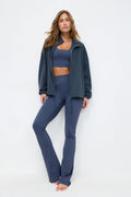 Soft sport zip sweater - Blanc cassé