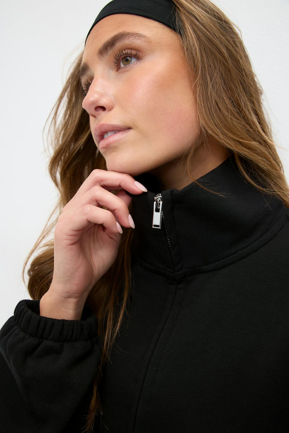 Soft sport zip sweater - Bordeaux