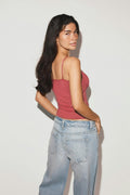 Soft shaping wow singlet - Cedar ditsy aop