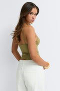 Soft shaping wow singlet - Cedar ditsy aop