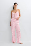 Lace loungewear singlet - Mini flower aop