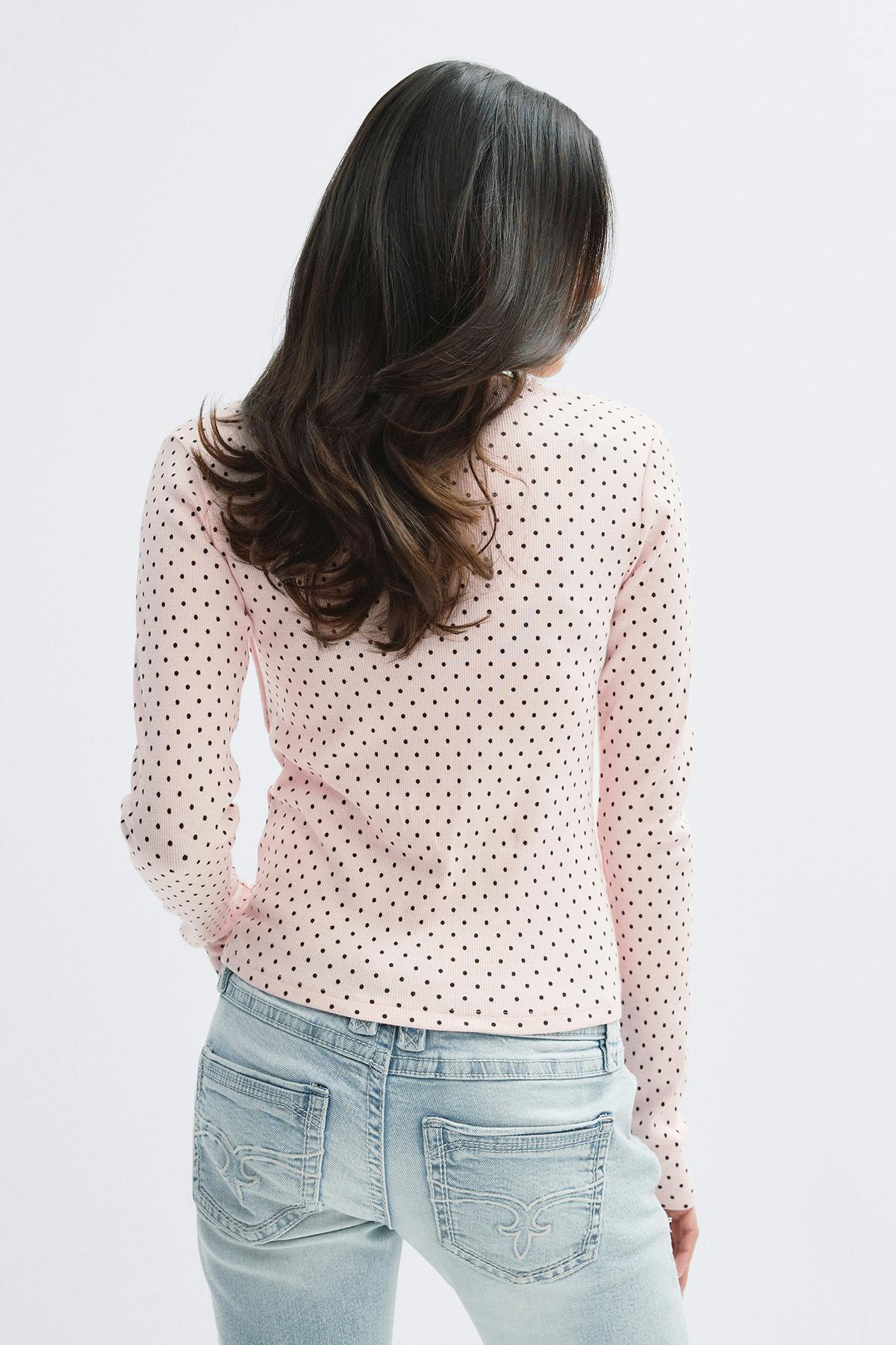 14+ 2 in 1 lace rib cardigan - Ballet slipper