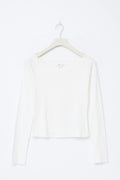Y long sleeve top - Blanc cassé