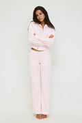 Slim low waist sweatpants - Blanc cassé