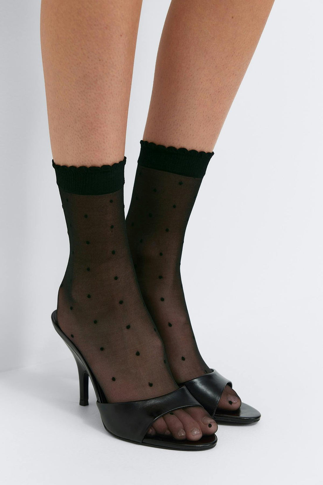 2 - pack dotted socks - Noir
