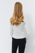 Y long sleeve top - Lt grey melange