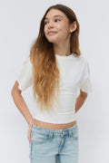 Y fitted tee - Blanc