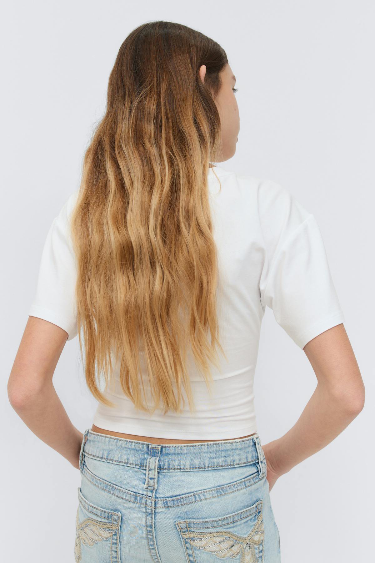 Y fitted tee - Blanc