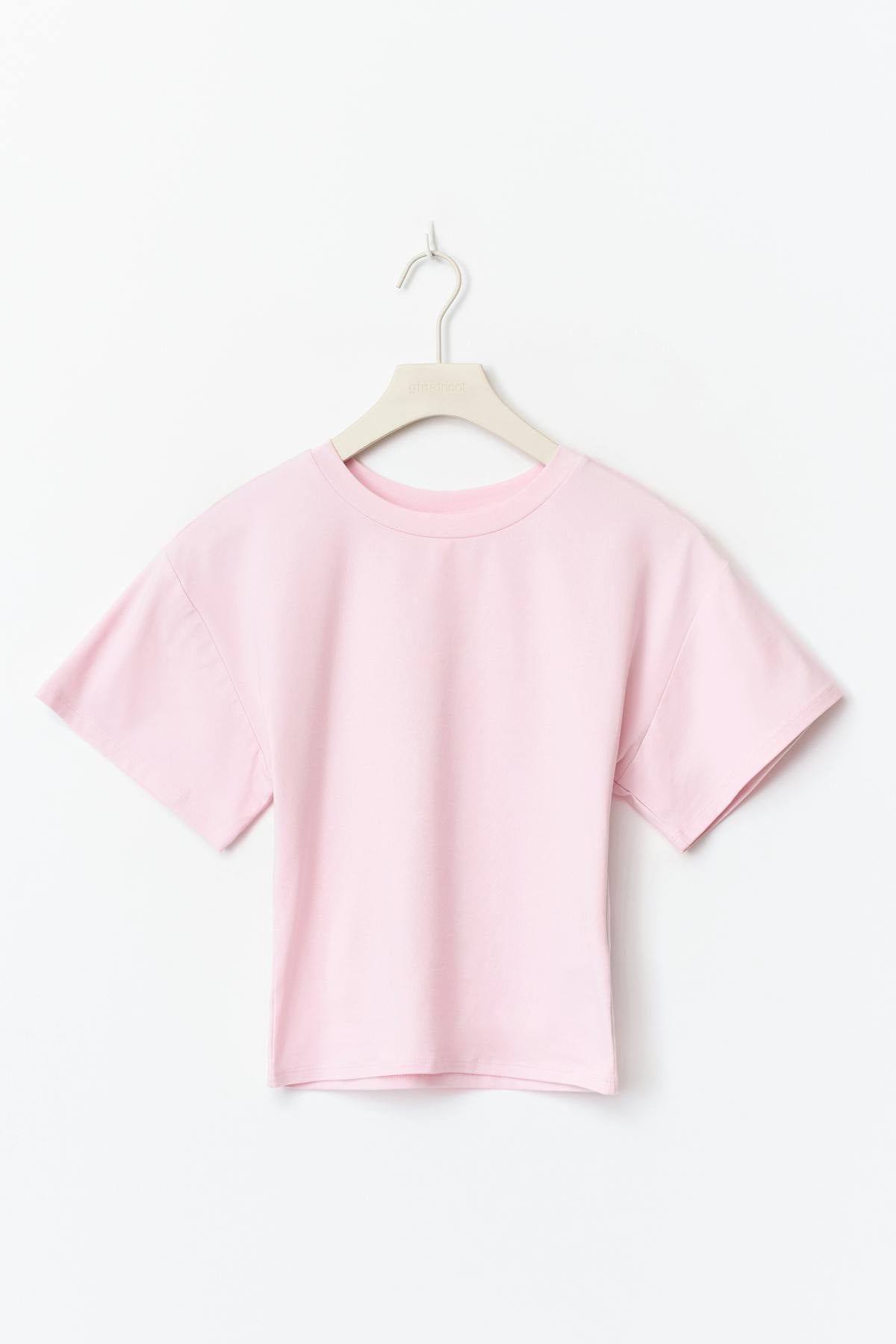 Y fitted tee - Ballet slipper