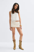 14+ crochet shorts - Rose