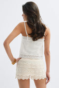 14+ crochet shorts - Creme