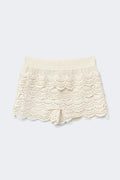 14+ crochet shorts - Creme