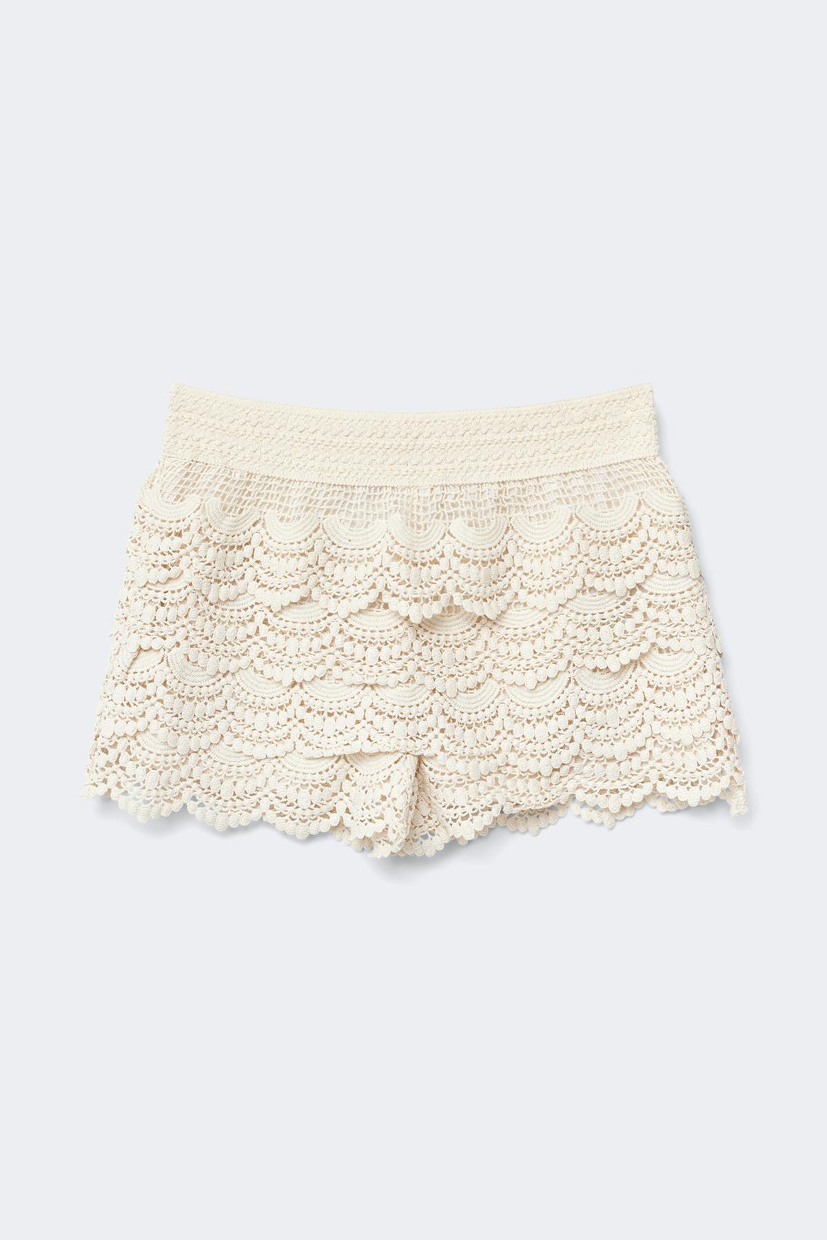 14+ crochet shorts - Creme