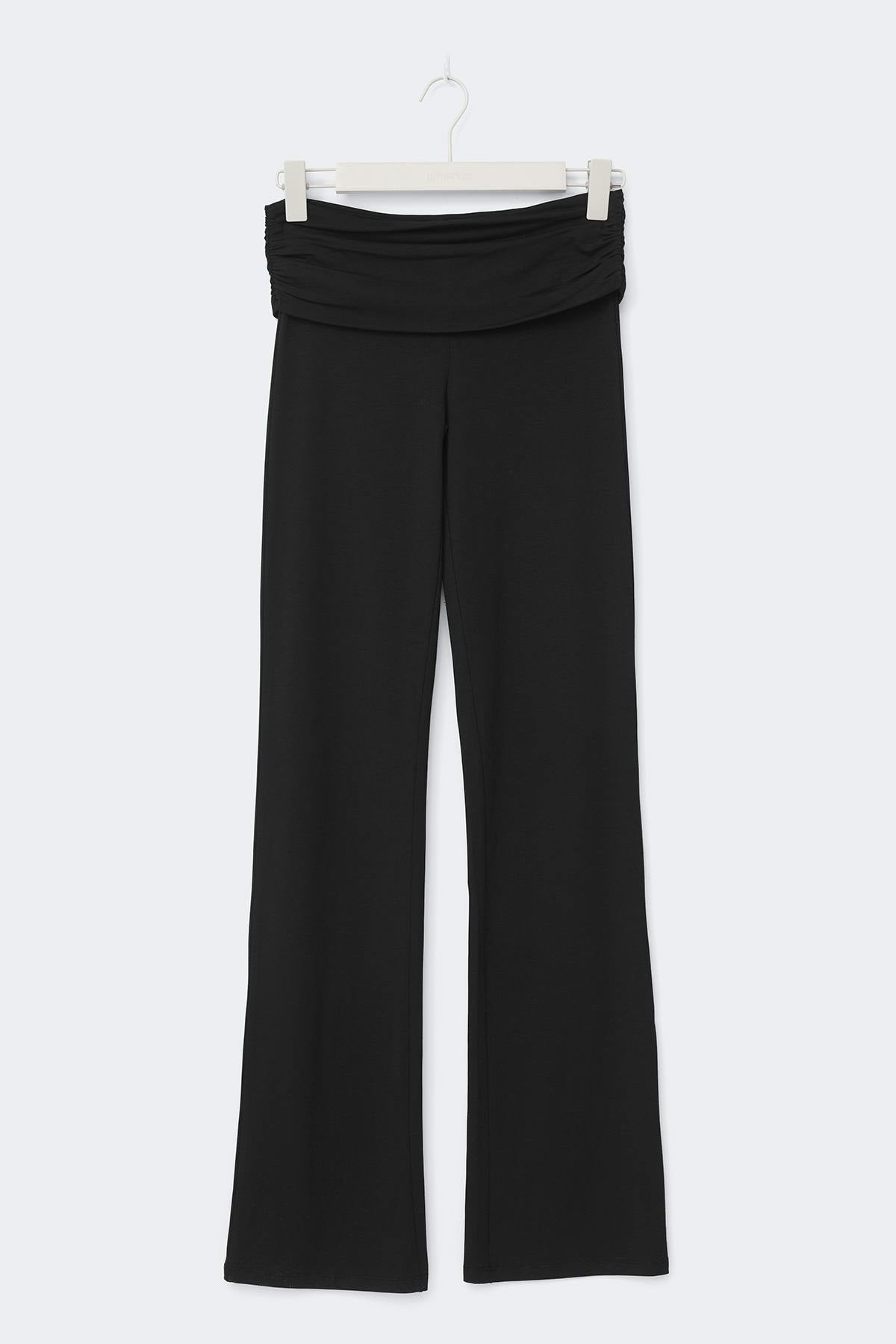 Y low flare trousers tall - Noir
