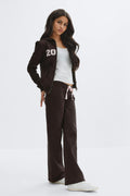 14+ low flare sweatpants tall - Lt greym/print