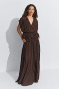 Loose sleeveless top - Marron