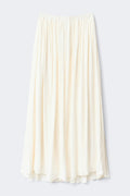 Wide maxi skirt - Marron