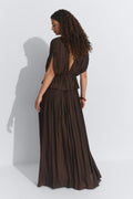 Wide maxi skirt - Vert clair