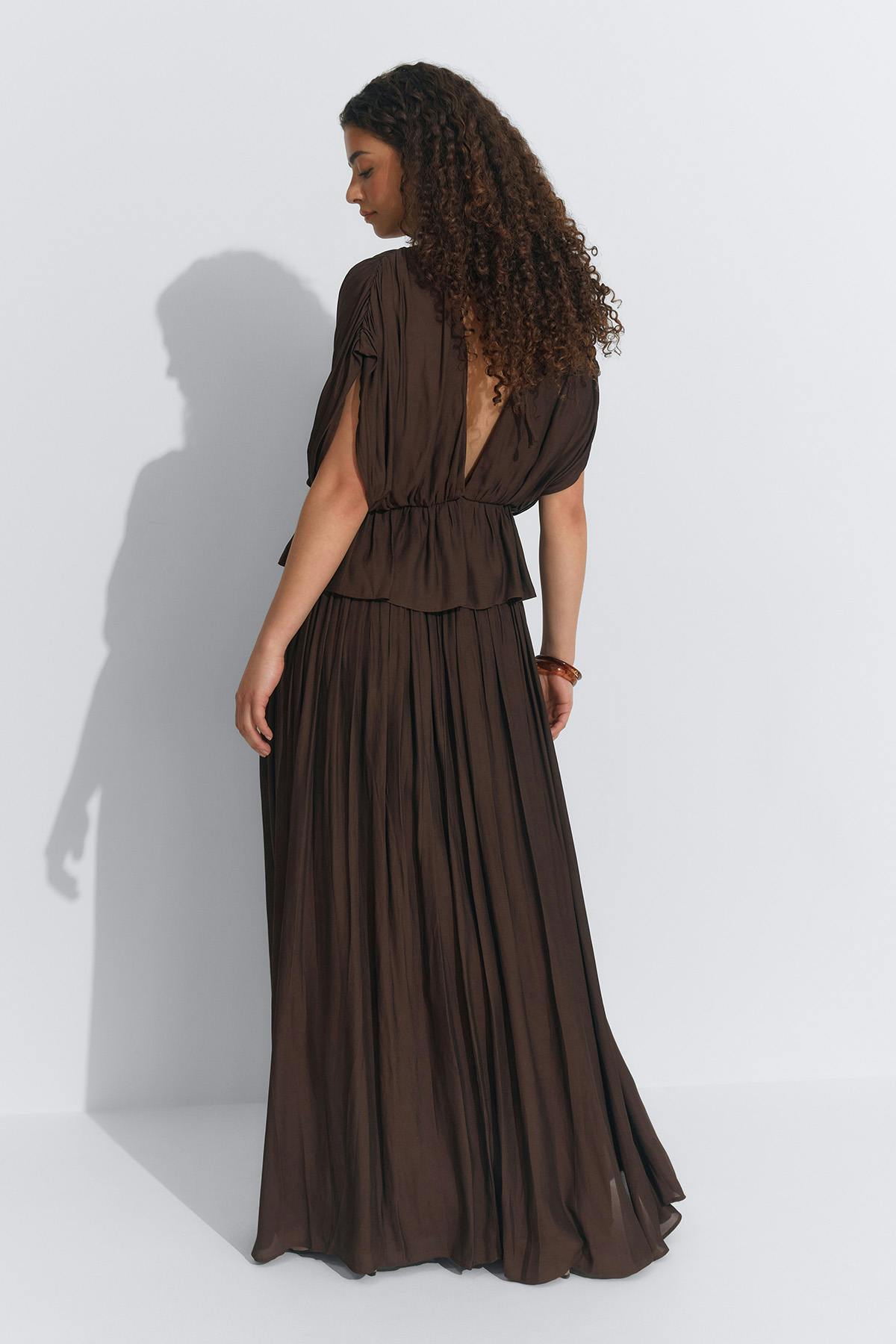 Wide maxi skirt - Vert clair