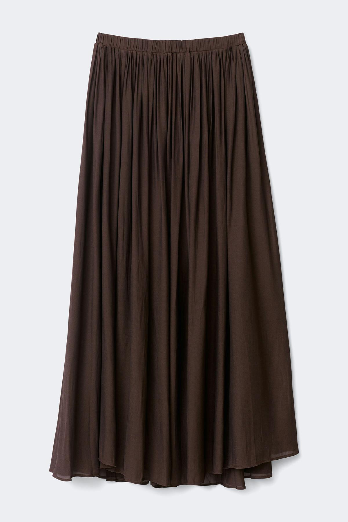 Wide maxi skirt - Vert clair