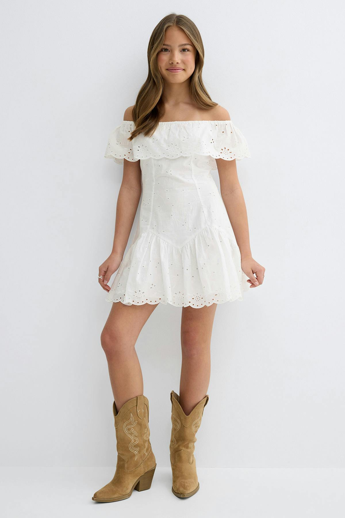 Y broderie dress - Flan