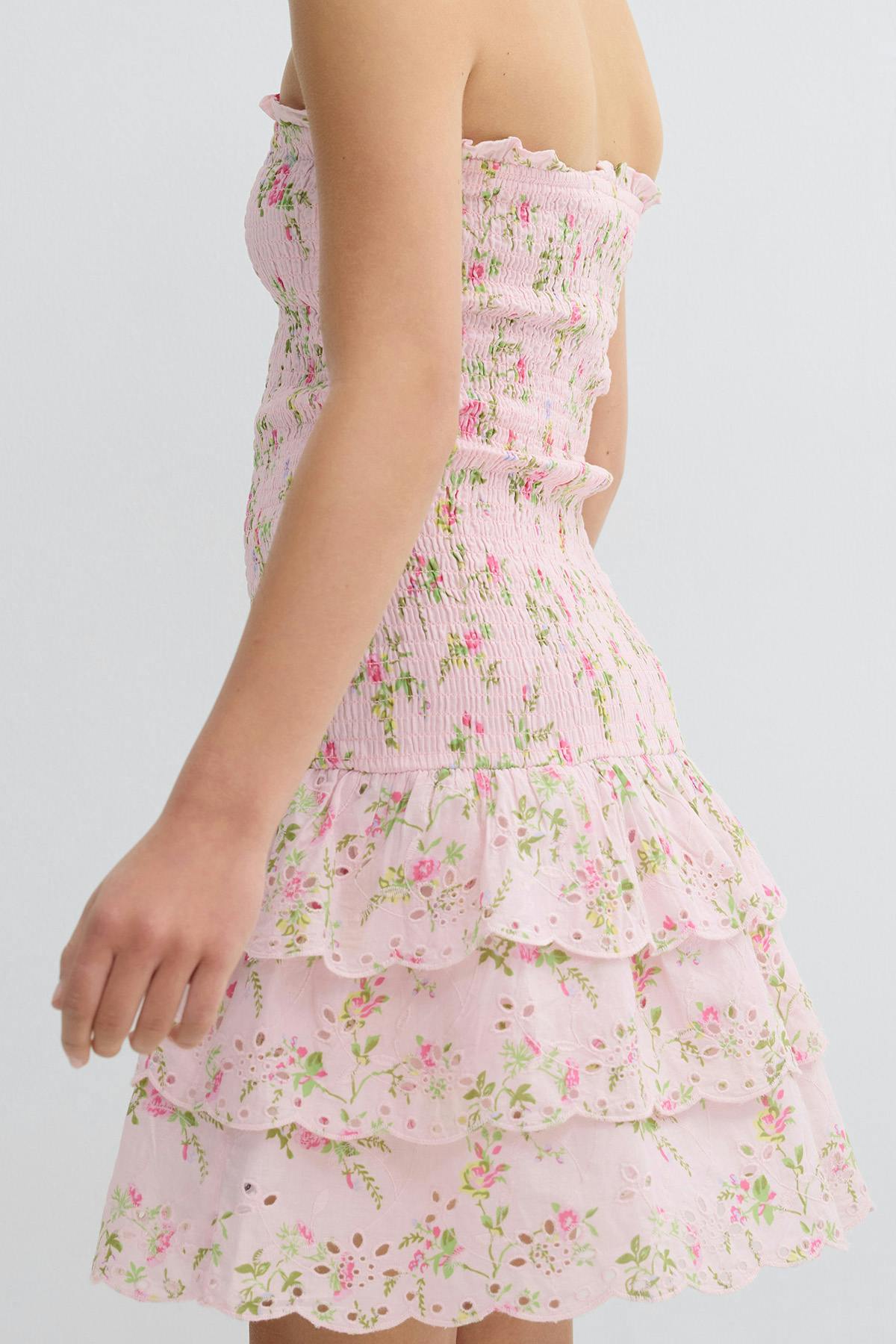 Y smock dress - Aop