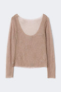 Rhinestone top - Marron