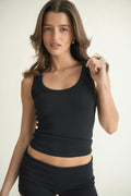 Super stretch scoop neck tank - Ice melt