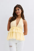 14+ halterneck frill top - Flan