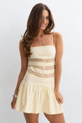 14+ lace detail mini dress - Afterglow