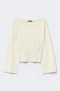 Knitted loungewear top - Gardenia