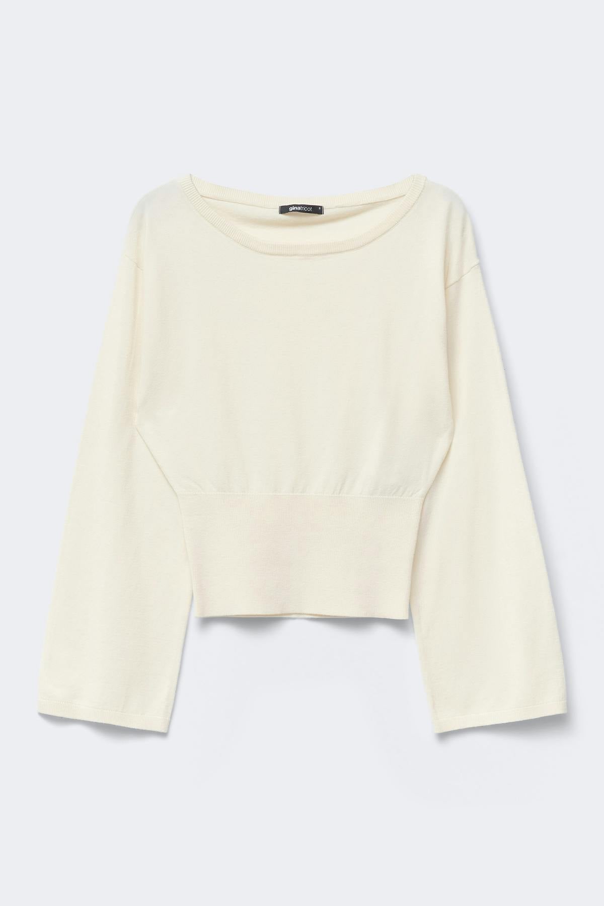 Knitted loungewear top - Gardenia