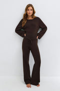 Knitted loungewear top - Noir