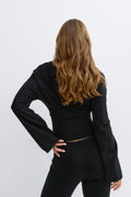 Knitted loungewear top - Noir